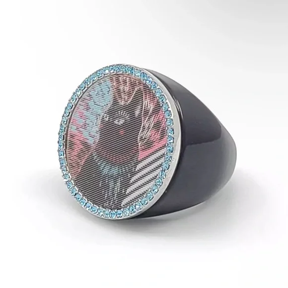 NWT Marc by Marc Jacobs Lenticular Rue Cat Statement Ring - M0002073 - Picture 2 of 10